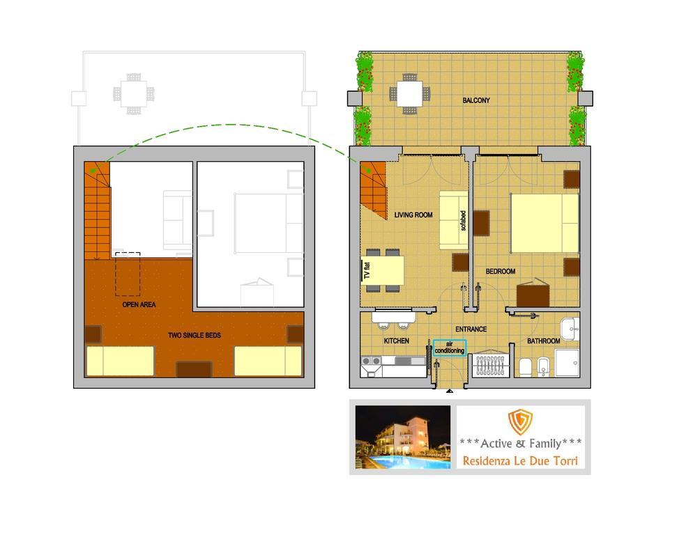 Residenza Le Due Torri Aparthotel Riva del Garda Bagian luar foto