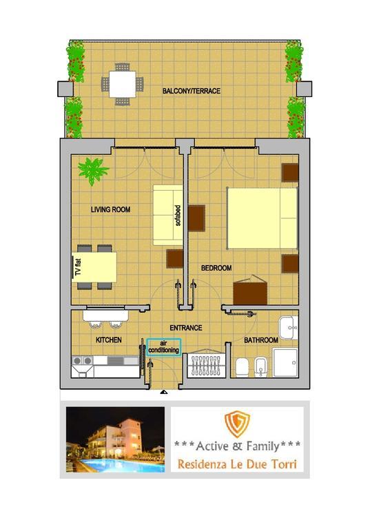Residenza Le Due Torri Aparthotel Riva del Garda Bagian luar foto